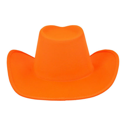 Hoed cowboy Blaze neonoranje van Boland koop je bij Partywinkel