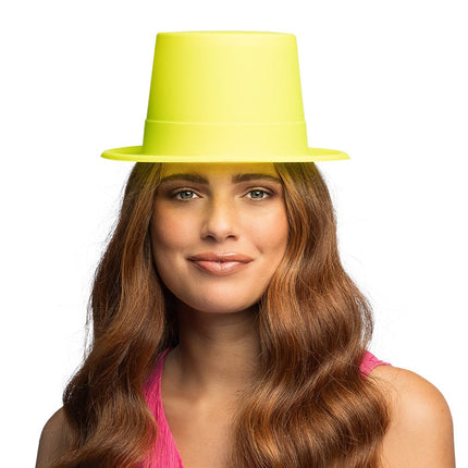 Hoed Topper neongeel UV van Boland koop je bij Partywinkel