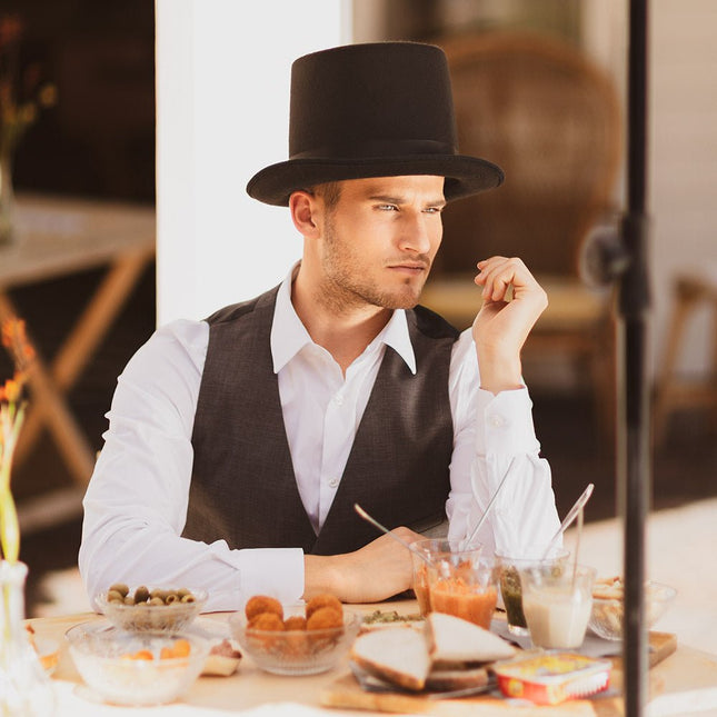 Hoge Hoed Zwart van Boland koop je bij Partywinkel