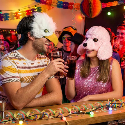 Hond Masker Roze Poedel van Boland koop je bij Partywinkel