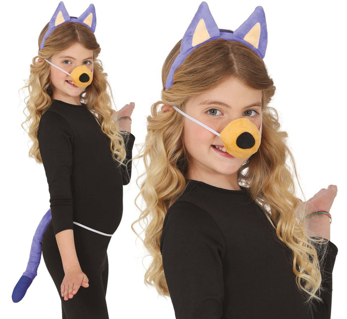 Hond Verkleedset Blauw 3 delig van Fiestas Guirca koop je bij Partywinkel