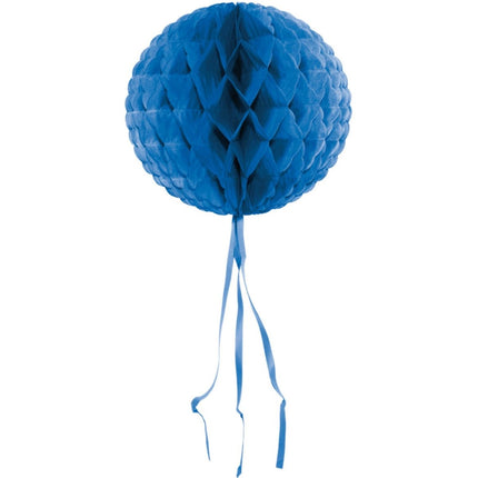 Honeycomb Bal Blauw 30cm van Folat koop je bij Partywinkel