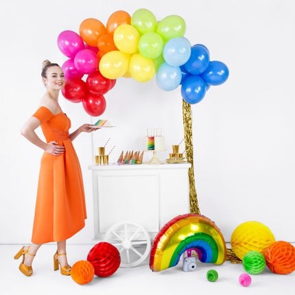 Honeycomb Bal Geel 40cm van Partydeco koop je bij Partywinkel