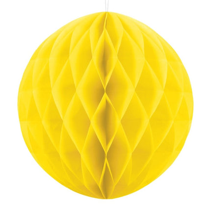Honeycomb Bal Geel 40cm van Partydeco koop je bij Partywinkel