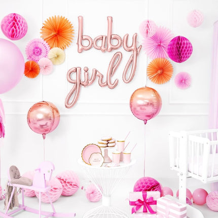 Honeycomb Bal Roze 20cm van Partydeco koop je bij Partywinkel