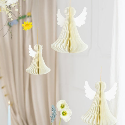 Honeycomb Engel 24cm van Partydeco koop je bij Partywinkel