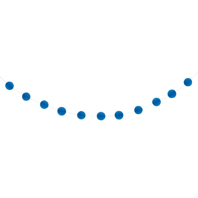 Honeycomb Slinger Blauw 2,2m van Unique koop je bij Partywinkel