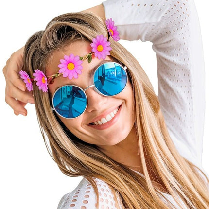 Hoofdband Bloemen Paars van Widmann koop je bij Partywinkel