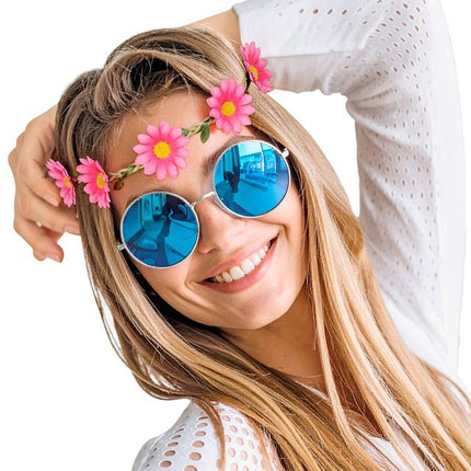 Hoofdband Bloemen Roze van Widmann koop je bij Partywinkel