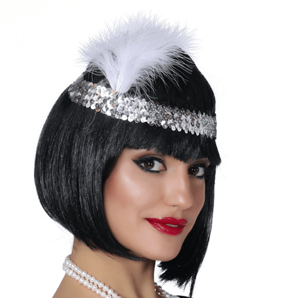 Hoofdband Charleston Zilver van Fiestas Guirca koop je bij Partywinkel