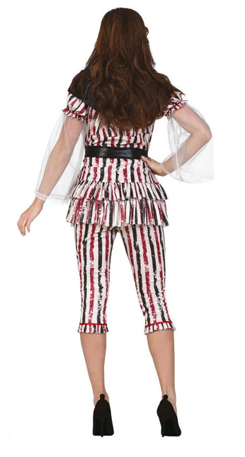 Horror Clown Halloween Kostuum Dames Rood van Fiestas Guirca koop je bij Partywinkel