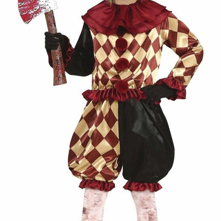 Horror Clown Halloween Kostuum Kind Rood van Fiestas Guirca koop je bij Partywinkel