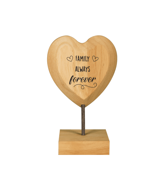 Houten Hart Family Always Forever van Paper Dreams koop je bij Partywinkel