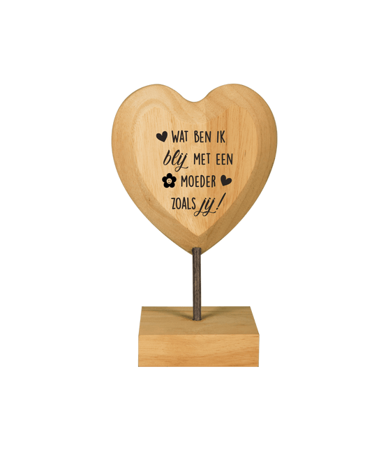 Houten Hart Moeder van Paper Dreams koop je bij Partywinkel
