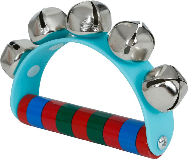 Houten jingle bell Ratel 9x11 cm van Fiestas Guirca koop je bij Partywinkel