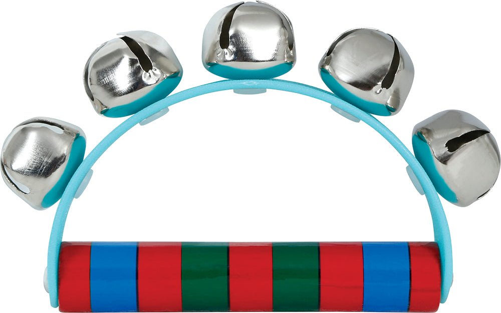 Houten jingle bell Ratel 9x11 cm van Fiestas Guirca koop je bij Partywinkel