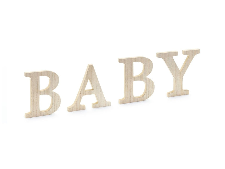 Houten Letters Baby van Partydeco koop je bij Partywinkel