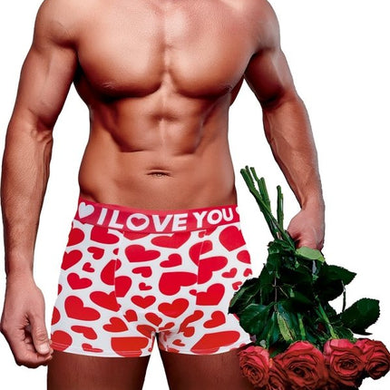 I Love You Onderbroek Rood Wit Hartjes van Fiestas Guirca koop je bij Partywinkel