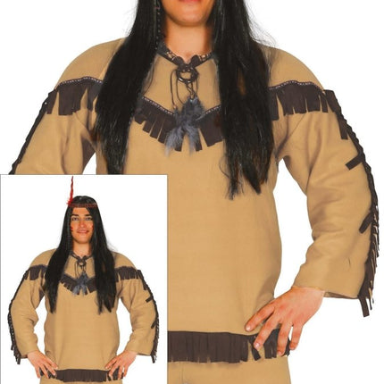 Indianen Kostuum Heren Hoofd 3 delig van Fiestas Guirca koop je bij Partywinkel