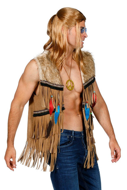 Indianen Vest Hippie van Wilbers & Wilbers koop je bij Partywinkel