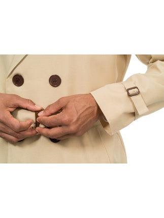 Miesten beige Detective-trenchcoat