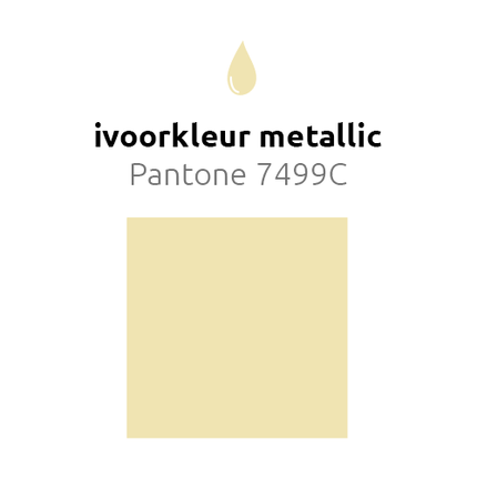 Ivoorkleur Ballonnen Metallic 30cm 10st van Balloonia koop je bij Partywinkel