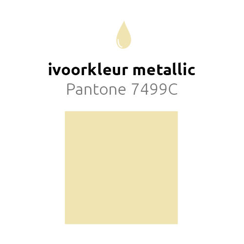 Ivoorkleur Ballonnen Metallic 30cm 50st van Balloonia koop je bij Partywinkel