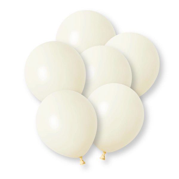 Ivoorkleurige Ballonnen 30cm 10st van Unique koop je bij Partywinkel