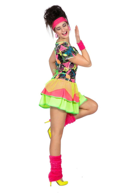 Jaren 80 Jurkje Neon van Wilbers & Wilbers koop je bij Partywinkel