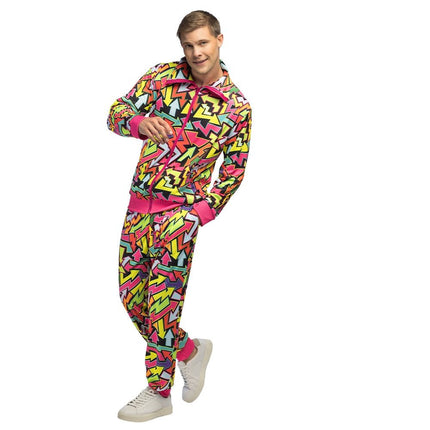 Jaren 90 Trainingspak Fout Gekleurd Heren Uv van Boland koop je bij Partywinkel