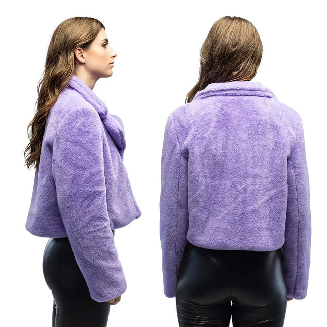 Jasje Fluffy rave lila (M/L) van Boland koop je bij Partywinkel