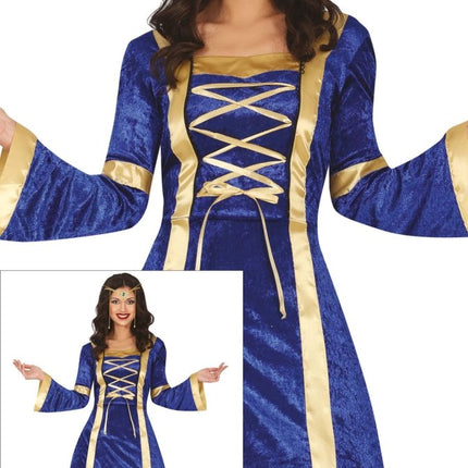 Jonkvrouw Kostuum Blauw Dames van Fiestas Guirca koop je bij Partywinkel