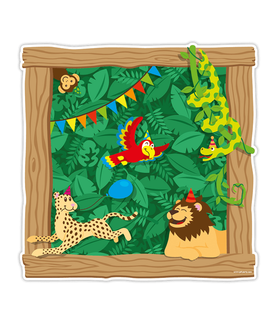 Jungle Deurbord 50cm van Paper Dreams koop je bij Partywinkel