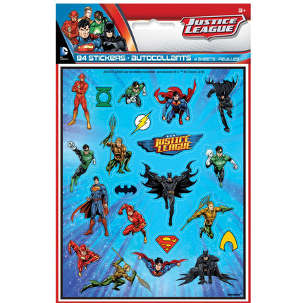 Justice League Stickers 4st van Unique koop je bij Partywinkel