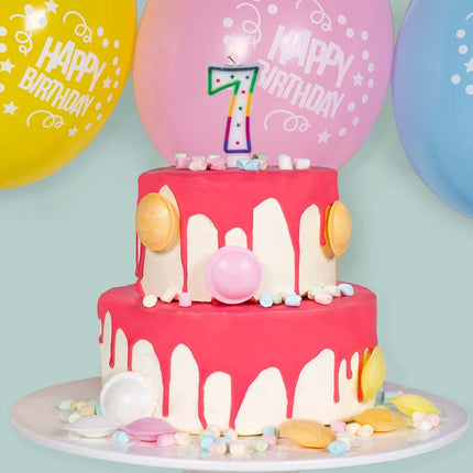 Kaars 9 Jaar 8cm van Boland koop je bij Partywinkel