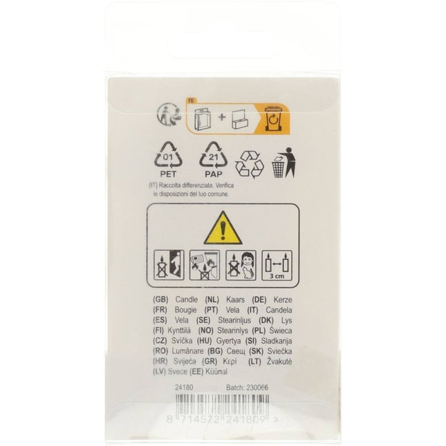 Kaars Colorblock Cijfer 16 van Folat koop je bij Partywinkel