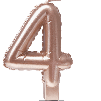 Kaars Folie Ballon Rose Goud 4 10cm van Paper Dreams koop je bij Partywinkel