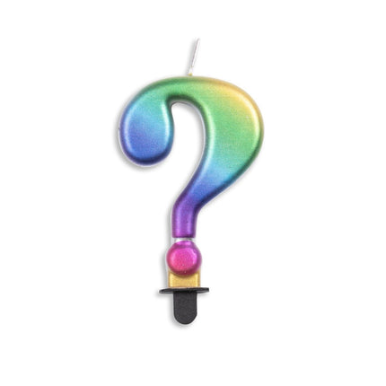 Kaars ? Jaar Regenboog 7cm van WeFiesta koop je bij Partywinkel