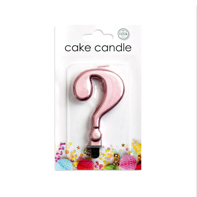 Kaars ? Jaar Rose Goud Metallic 8cm van WeFiesta koop je bij Partywinkel