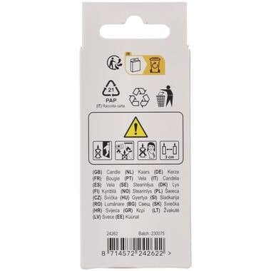 Kaars Pastel Cijfer 2 Meerkleurig van Folat koop je bij Partywinkel