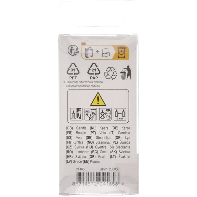 Kaars Simply Chique Silver Cijfer 5 van Folat koop je bij Partywinkel