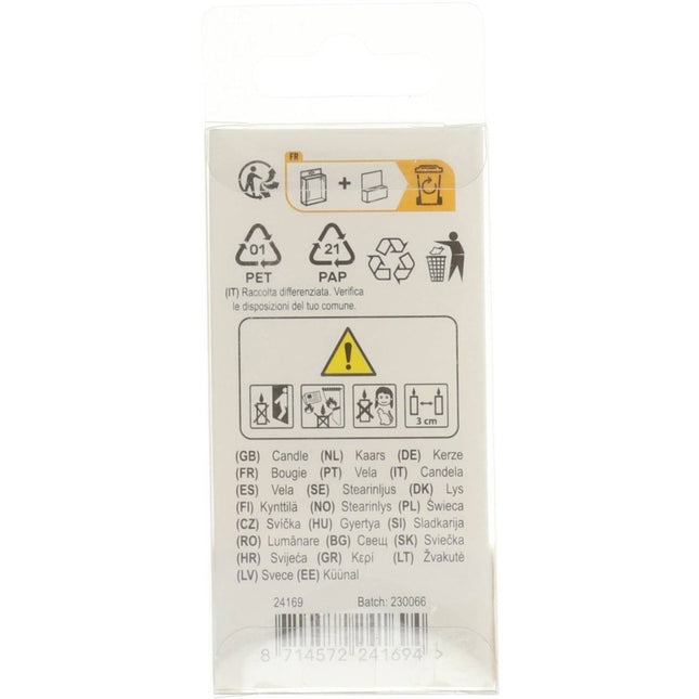 Kaars Simply Chique Silver Cijfer 9 van Folat koop je bij Partywinkel