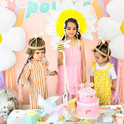 Kaarsen Regenboog En Bloem 3,5cm 5st van Partydeco koop je bij Partywinkel