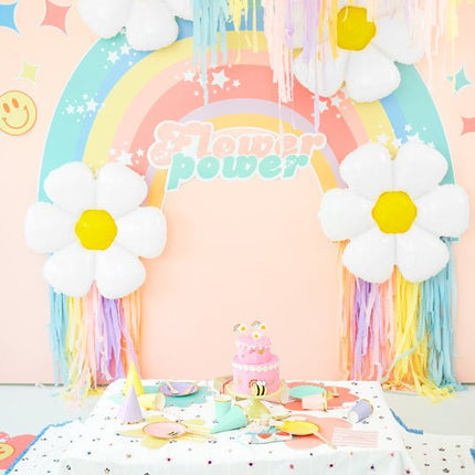 Kaarsen Regenboog En Bloem 3,5cm 5st van Partydeco koop je bij Partywinkel