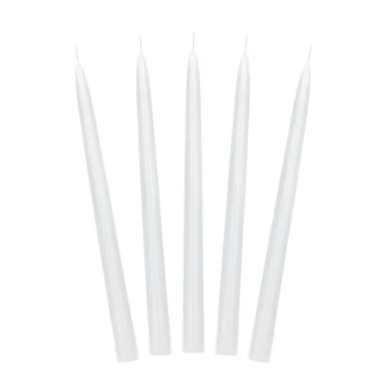 Kaarsen Wit 24cm 10st van Partydeco koop je bij Partywinkel
