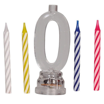 Kaarsenhouder 0 Jaar Led 13cm van Fiestas Guirca koop je bij Partywinkel