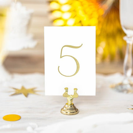 Kaarthouder Goud 4cm van Partydeco koop je bij Partywinkel