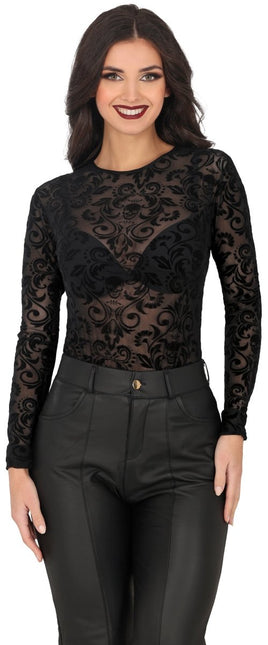 Kant Shirt Zwart van Fiestas Guirca koop je bij Partywinkel