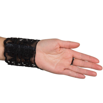 Kanten Handschoenen Zwart van Boland koop je bij Partywinkel