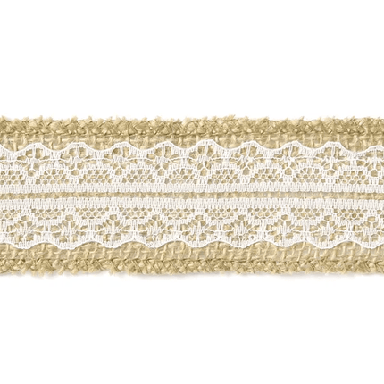 Kanten Lint Jute 5m van Partydeco koop je bij Partywinkel